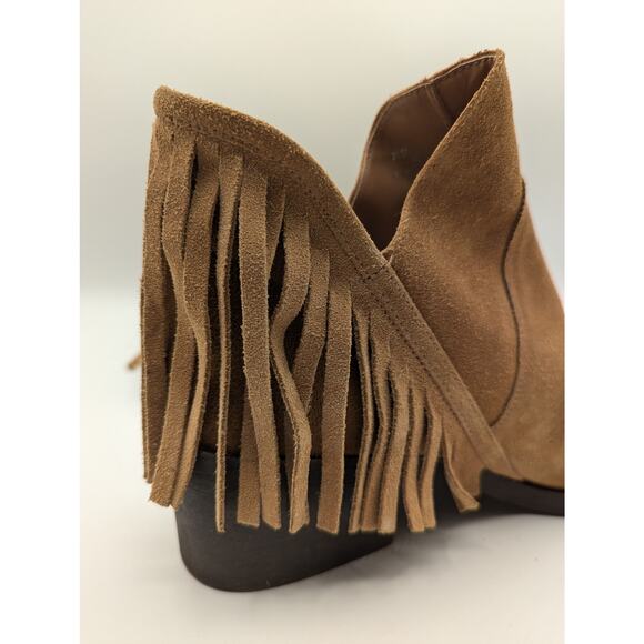Trafaluc by Zara | Suede Fringed Ankle Boots | Size 41 (US W10.5) - Picture 12 of 12